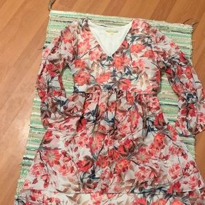 Gianni Bini Floral Shift Dress Size Small